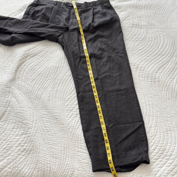 Brooks Brothers 346 Madison Fit Mens Dress Pants W38 L31 Gray Wool Blend - Picture 11 of 11